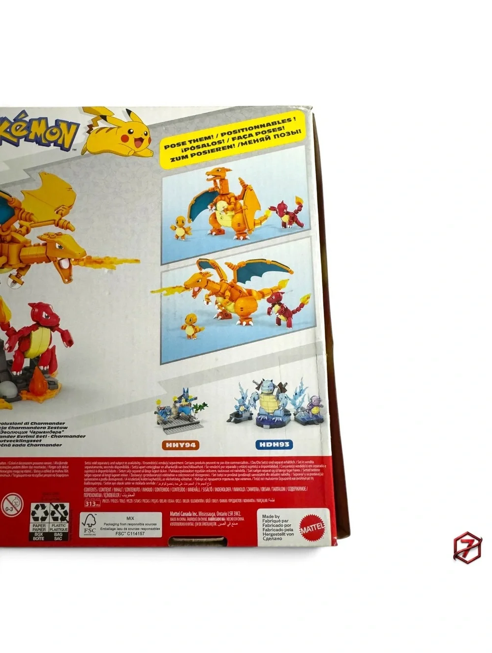 Mega Construx Pokémon Charmander Evolution Set HFG06 313pc Near Complete w/ Box